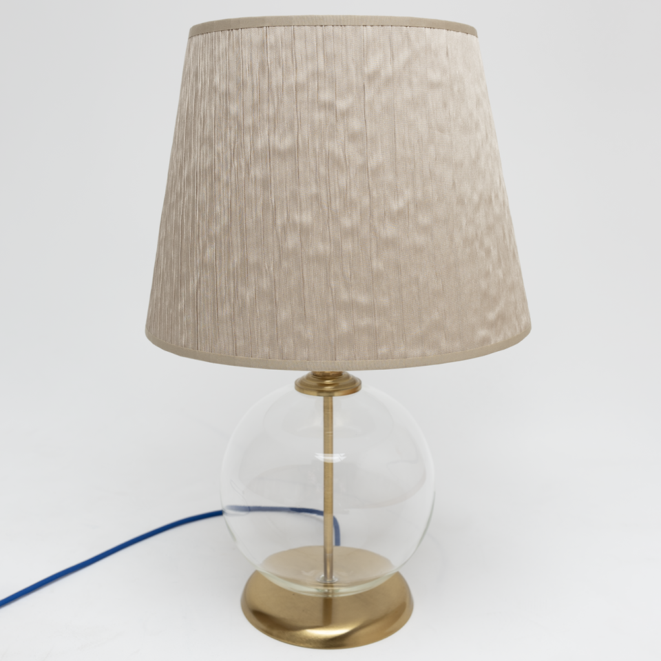 Timeless Beige Pirinç Abajur