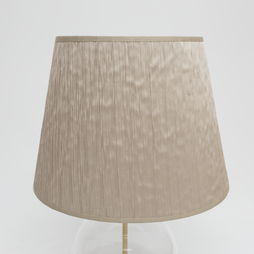Timeless Beige Pirinç Abajur
